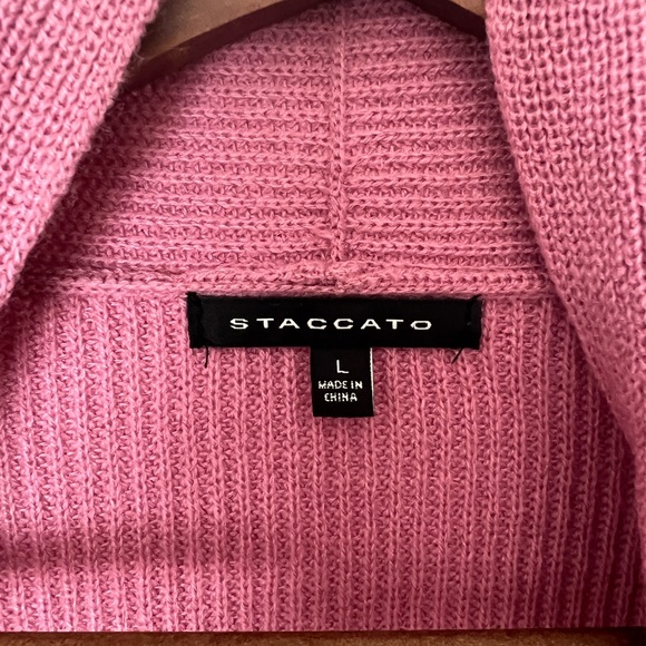 Staccato Pink Knit Cardigan - Picture 3 of 3